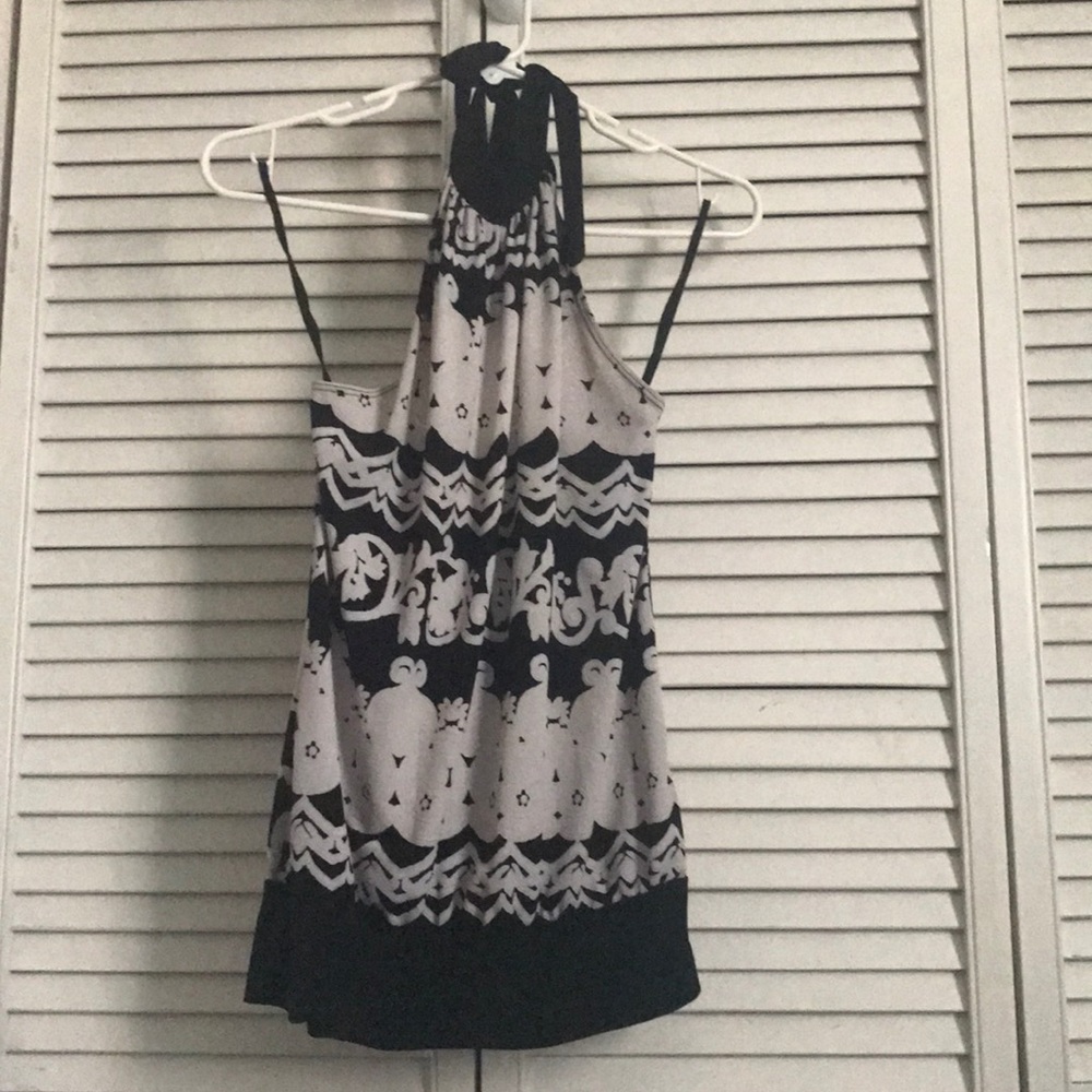 Halter high neck blouse